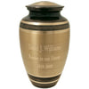 Egypt Black and Brass Cremation Urn