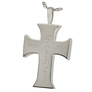 Men's Cross Cremation Pendant