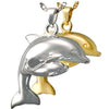 Dolphin and Baby Cremation Pendant