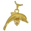 Dolphin with Stone Cremation Pendant