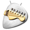 Two-Tone Guitar Pick Cremation Pendant