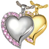 Shining Heart Pink Stone Pendant