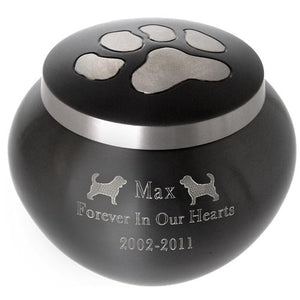Pup Pawprint Cremation Urn