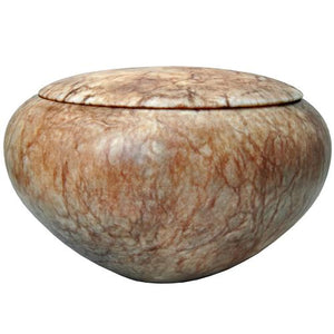 Grace Alabaster Stone Cremation Urn