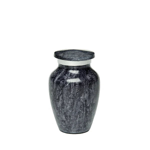 Black Stone Alloy Urn Keepsake