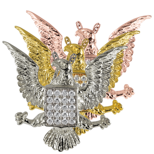 Jeweled Eagle Cremation Pendant
