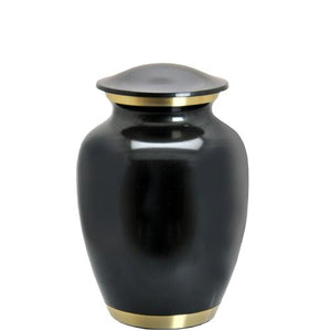 Dark Pewter Two Gold Bands- 6" Sharing Urn