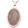 Oval Fingerprint Pendant