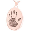 Oval Handprint Pendant