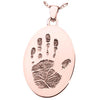 Oval Handprint Pendant