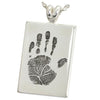 Rectangle Handprint Pendant