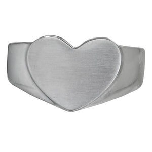 Premium Stainless Steel Bold Heart Ring