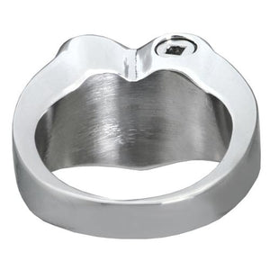 Premium Stainless Steel Bold Heart Ring