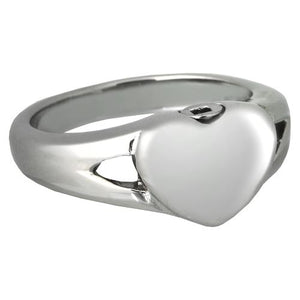 Premium Stainless Steel Simple Heart Ring