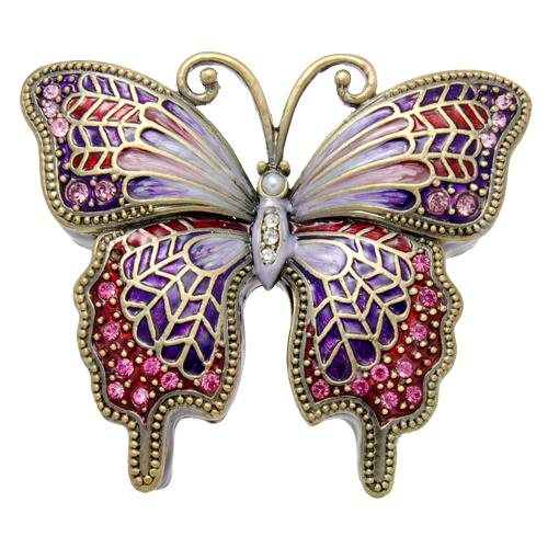 Purple Butterfly Urn Keepsake