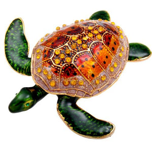 Orange Turtle Urn Keepsake