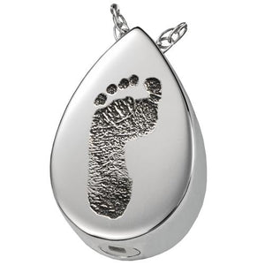 Teardrop Footprint Pendant