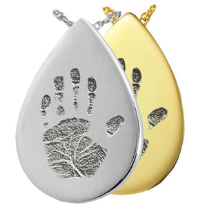 Teardrop Handprint Pendant