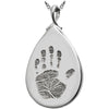 Teardrop Handprint Pendant