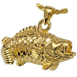 Large Mouth Bass Cremation Pendant